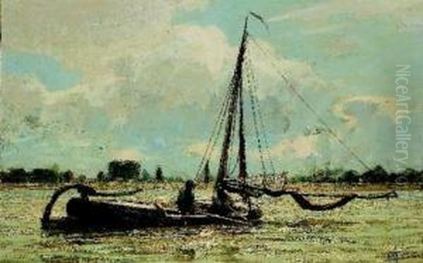 Flusspartie Mit Fischern. - view 1