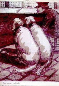 The Official Lifeboatmen, 'My old man, you may shout, but we do not work during meal times' 1902 by Eve Cadel
