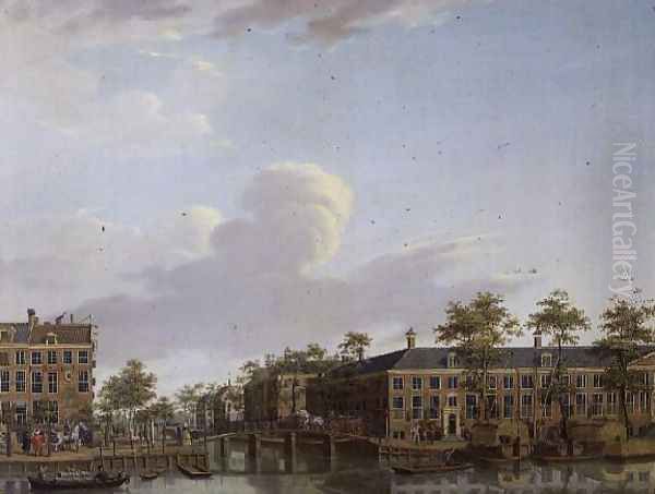 The Alms Houses on River Amstel, Amsterdam - view 1