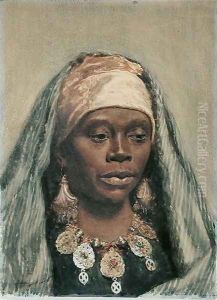 Head of a North African Woman by Nazzareno Cipriani