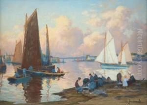 Concarneau - L'avant Port by Mathurin Janssaud