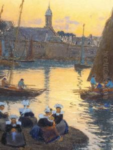 Le Port De Concarneau by Mathurin Janssaud