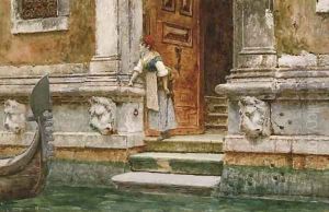 'He is coming', Venice by Nazzareno Cipriani