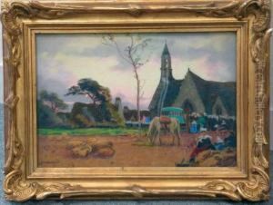 Le Pardon De La Clarte, Environs De Concarneau by Mathurin Janssaud