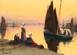 Waiting For The Boats To Dock