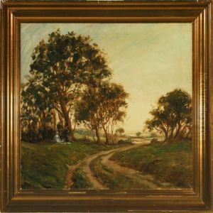 Landscape With Familyat A Sunken Road by Luplau Janssen