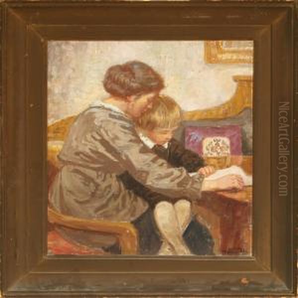 Interior With Mother And Child - view 1