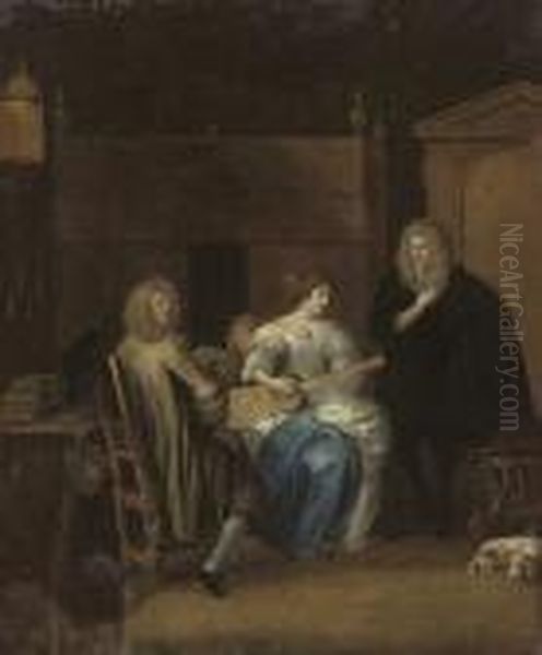 Elegant Company Making Music In An Interior - view 1