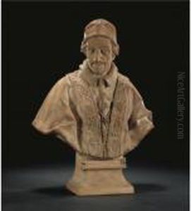 Rome, Late 17th Century
A Terracotta Bust Of Pope Innocent Xi by Victor Honore Janssens