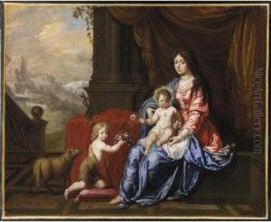 Madonna Con Bambino E San Giovannino by Victor Honore Janssens