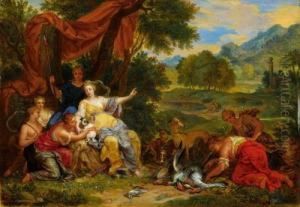 Diana And Her Nymphs Resting After The Hunt.