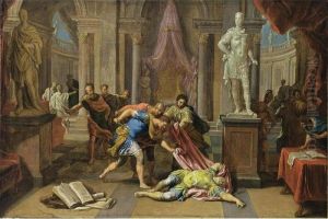 The Death Of Caesar by Victor Honore Janssens