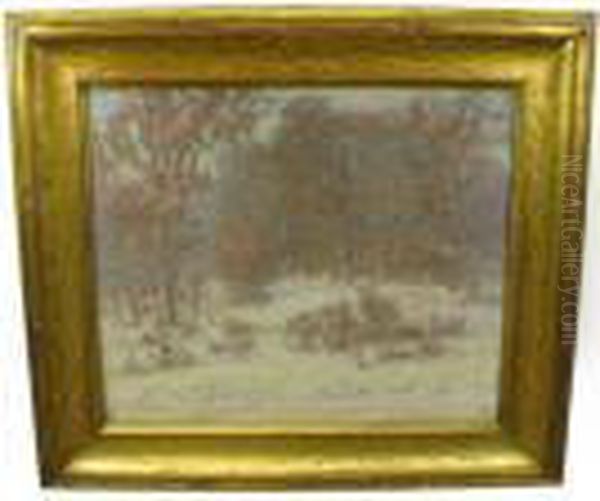 An Early Winter Landscape by Alfred Jansson