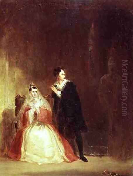 Hamlet and Gertrude with the Ghost, Act III Scene 4 from 'Hamlet' - view 1
