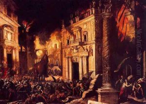 The burning of Troy
