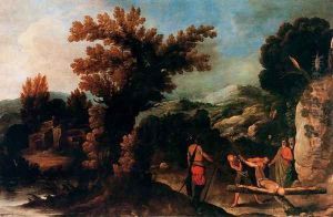 Landscape with the crucifixion of St. Peter