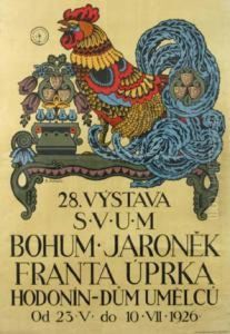 28th Exhibition Of S.v.u. Manes, Hodonin 1926 - Poster by Bohumir Jaronek