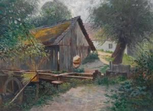 Blick Auf Ein Bauerngehoft by Petr Jaros