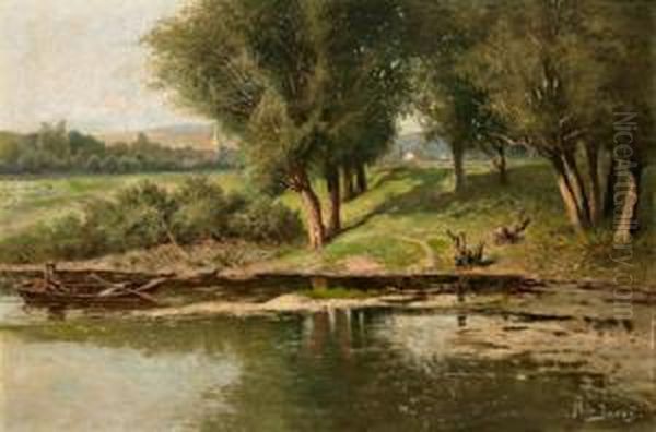 Angler Am Flus - view 1