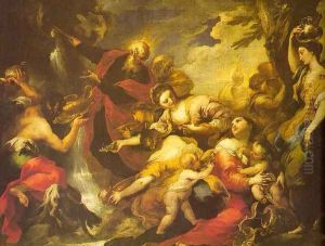 Moses Striking the Rock 1653-55 by Valerio Castello