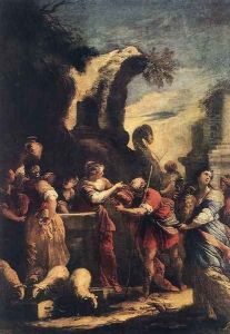 Rebecca at the Well by Valerio Castello