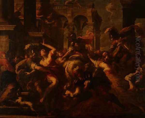 Rape of the Sabines, 1650-55 by Valerio Castello