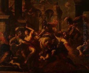 Rape of the Sabines, 1650-55 by Valerio Castello