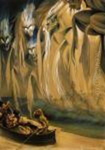 Shipmen With Ghosts by Almos Jaschik