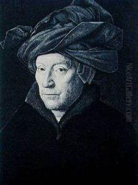 Portret Mezczyzny W Zawoju, 1901, Wg Jana Van Eycka - view 1