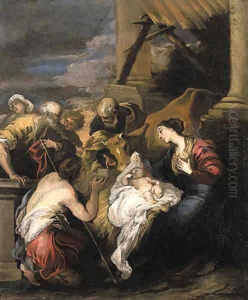 The Adoration of the Shepherds by Valerio Castello