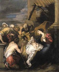 The Adoration of the Shepherds by Valerio Castello