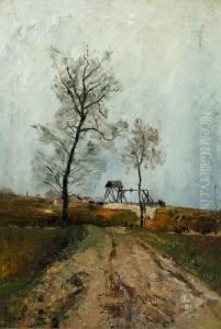 Landschaft Mit Feldweg. by Gustave Jeanneret