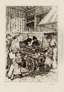 Crieur De Journaux ; Marchande Des Quatre-saisons.