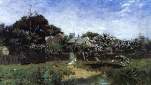 Long Island farm, Springtime by Robert Bruce Crane