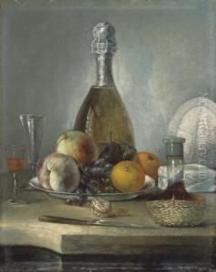 Nature Morte A La Bouteille by Nicolas Henry Jeaurat De Bertry