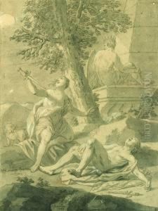 Pyrame Et Thisbe by Etienne Jeaurat