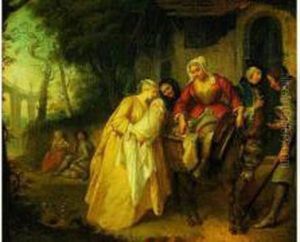 Le Depart De La Nourrice by Etienne Jeaurat