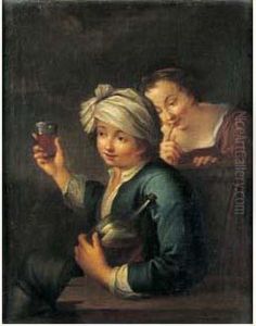 Un Jeune Buveur De Vin by Etienne Jeaurat