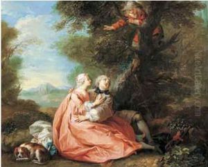 Le Villageois Qui Cherche Son Veau by Etienne Jeaurat