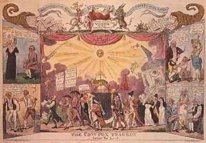 The Cow Pox Tragedy The Last Scene by George Cruikshank I