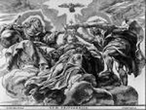The Coronation Of The Virgin, After P. P. Rubens