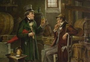 Die Weinprobe. by Rudolph Jelinek