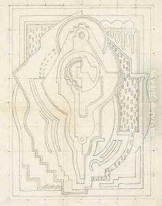 Study For Abstract Crucifixion by Mainie Harriet Jellett