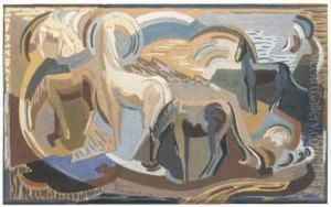 Study For Achill Horses Ii by Mainie Harriet Jellett