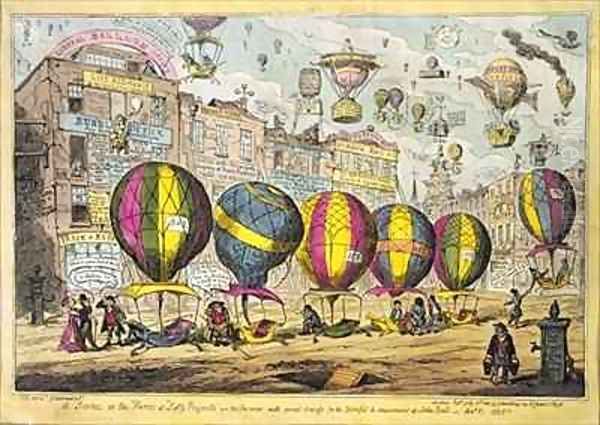 Scene in the Farce Lofty Prospects as performed with great success for the Benefit and amusement of John Bull - view 1