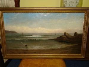A Pair Of Extensive Coastal Landscapes, Signed by George Henry Jenkins