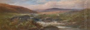 Fishing A Dartmoor Stream by George Henry Jenkins