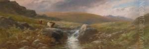 Cattle On The High Moor - by George Henry Jenkins