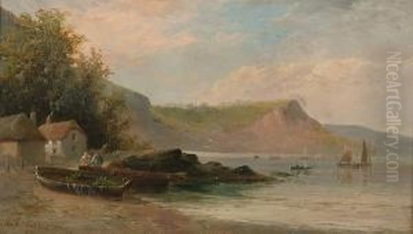 Fishing Boats Pulled Up In A Cove - view 1