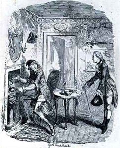 Captain Bath making Posset by George Cruikshank I